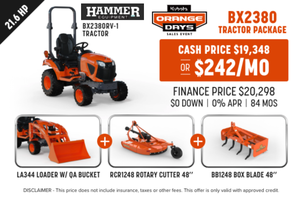 Hammer BX2380 Tractor Package